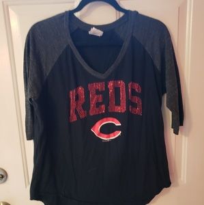 Cincinnati Reds 3/4 sleeve